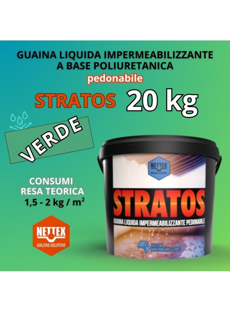 STRATOS - 20 KG Guaina Liquida VERDE Pedonabile