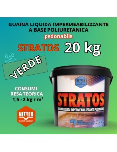 STRATOS - 20 KG Guaina Liquida VERDE Pedonabile