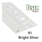 PROFILO Arrotondato in ALLUMINIO da 12mm – 250cm Colore: Cromato (91)