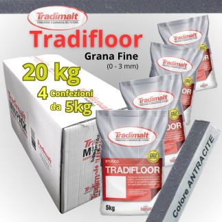 Tradifloor 20kg Antracite Grana FINE (scatola 4x 5kg)