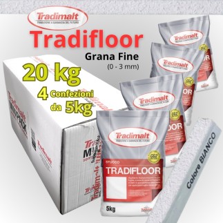 Tradifloor 20kg Bianco Grana FINE (scatola 4x 5kg)