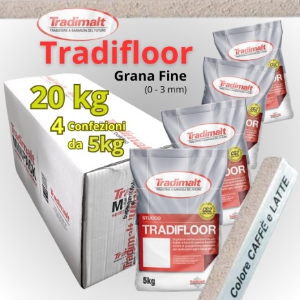 Tradifloor 20kg Caffè Latte Grana FINE (scatola 4x 5kg)
