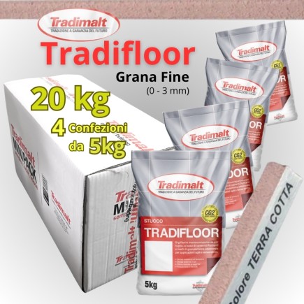 Tradifloor 20kg Terracotta Grana FINE (scatola 4x 5kg)