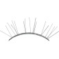 PROTEGGI MURETTO 60 SPILLI FLESSIBILE CON BASE E SPINOTTI in ACCIAIO INOX (LxH) cm 100x10