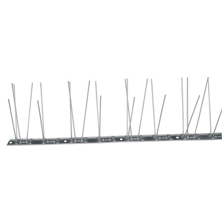 PROTEGGI MURETTO 60 SPILLI in ACCIAIO INOX (LxH) cm 100x12