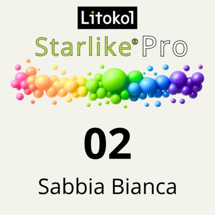 Starlike® Pro - 02 Sabbia Bianca - 2,5 kg LITOKOL - STPROSBN02.5
