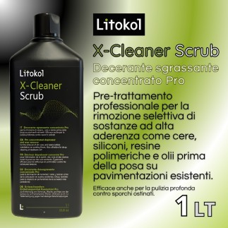 X-Cleaner Scrub - 1 LT Decerante sgrassante concentrato Pro