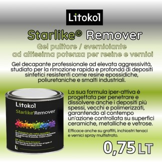 Starlike® Remover - 750 ml Gel pulitore / sverniciante ad altissima potenza per resine e vernici