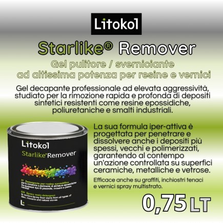 Starlike® Remover - 750 ml Gel pulitore / sverniciante ad altissima potenza per resine e vernici