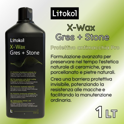 X-Wax Gres + Stone - 1 LT Protettivo antimacchia Pro