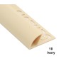 PROFILO in PVC ARROTONDATO 10mmColore:  AVORIO (10)Lunghezza MT: 2,50