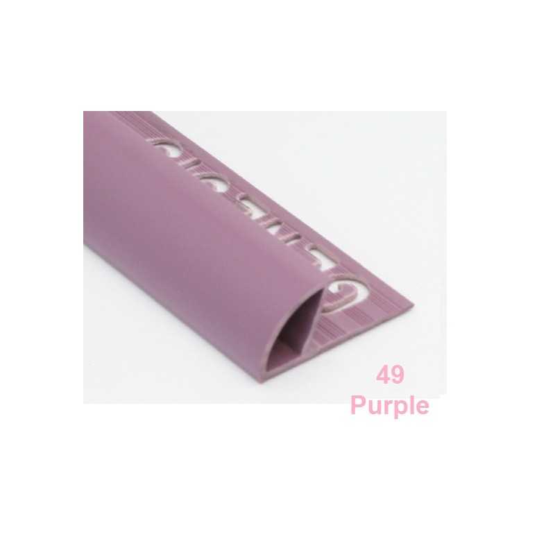 DIMENSIONI PROFILO in PVC ARROTONDATO 10mmColore:  PURPLE (49)Lunghezza MT: 2,50 - Genesis