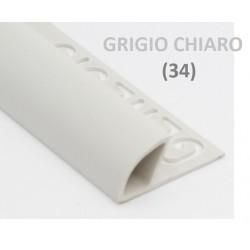 PROFILO in PVC ARROTONDATO 12mmColore:  GRIGIO...