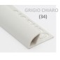 PROFILO in PVC ARROTONDATO 12mmColore:  GRIGIO CHIARO (34)Lunghezza MT: 2,50