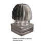 ASPIRATORE GIREVOLE ZINCATO Misura: cm 22x22 Attacco: QUADRO