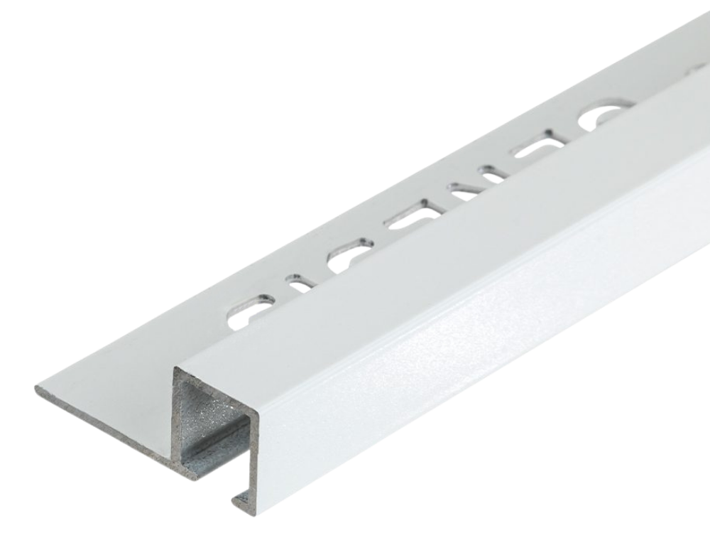 TDP100.02 - PROFILO QUADRO Alluminio 10mm X 10mm - 250cm Bianco Opaco (Genesis)
