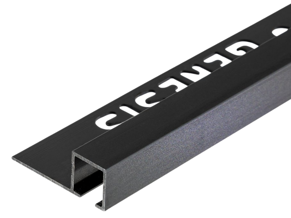 TDP100.17 -  PROFILO QUADRO Alluminio 10mm X 10mm - 250cm Nero Opaco (Genesis)