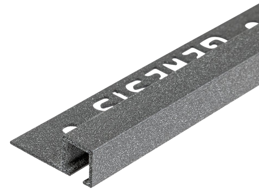 TDP100.435 - PROFILO QUADRO Alluminio 10mm X 10mm - 250cm Dark Granite (Genesis)