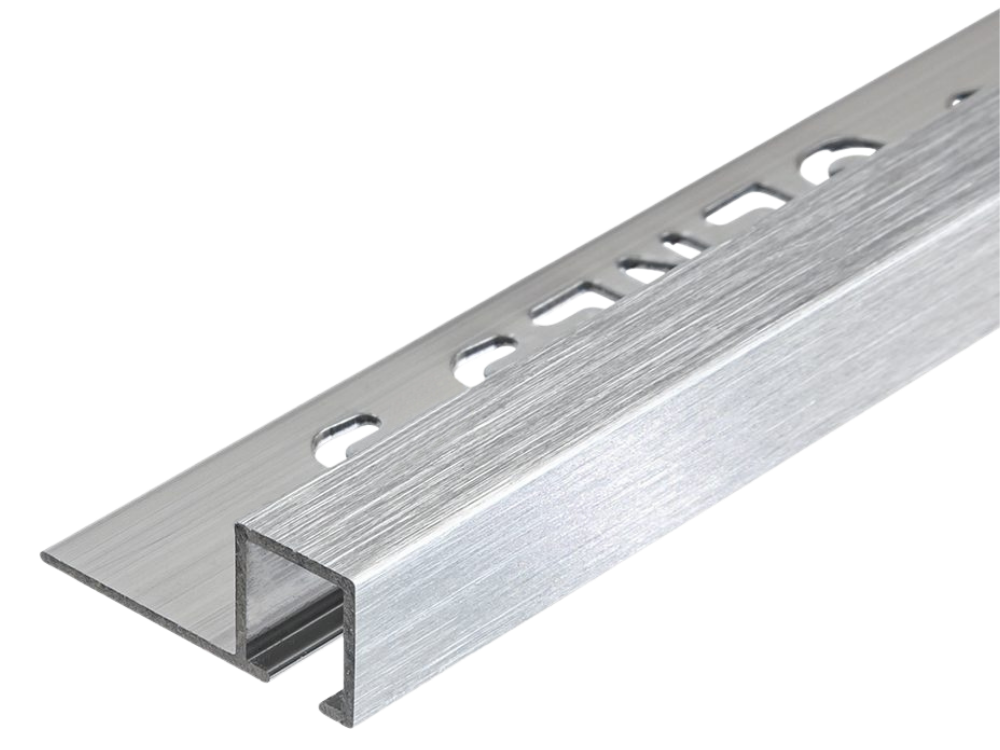 TDP100.94 -  PROFILO QUADRO Alluminio 10mm X 10mm - 250cm Spazzolato (Genesis)