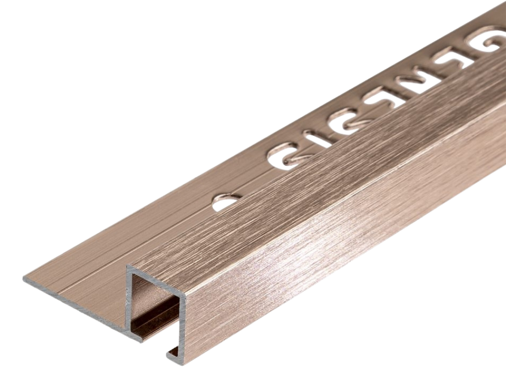 TDP100.96 - PROFILO QUADRO Alluminio 10mm X 10mm - 250cm Rame Spazzolato (Genesis)