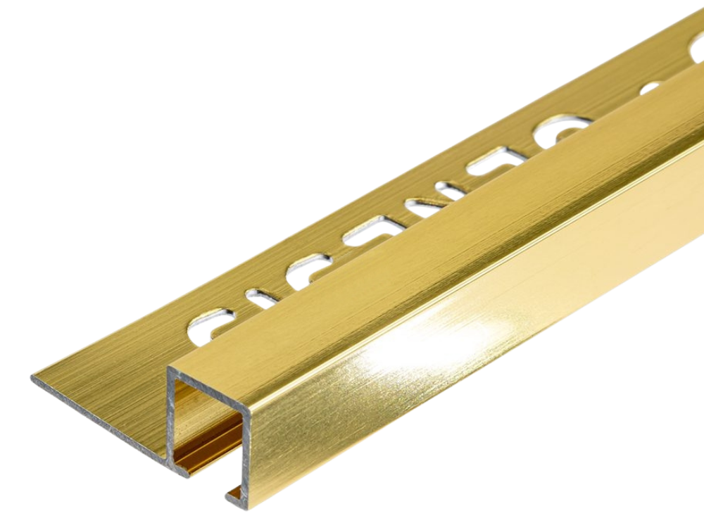 TDP100.86 -  PROFILO QUADRO Alluminio 10mm X 10mm - 250cm Ottone Lucido (Genesis)